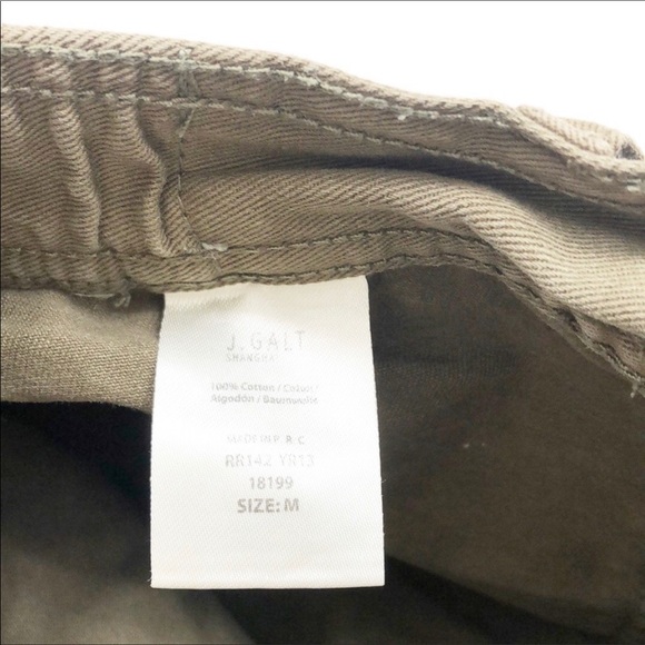 John Galt/J. Galt olive green raw hem cargo shorts - Picture 6 of 6